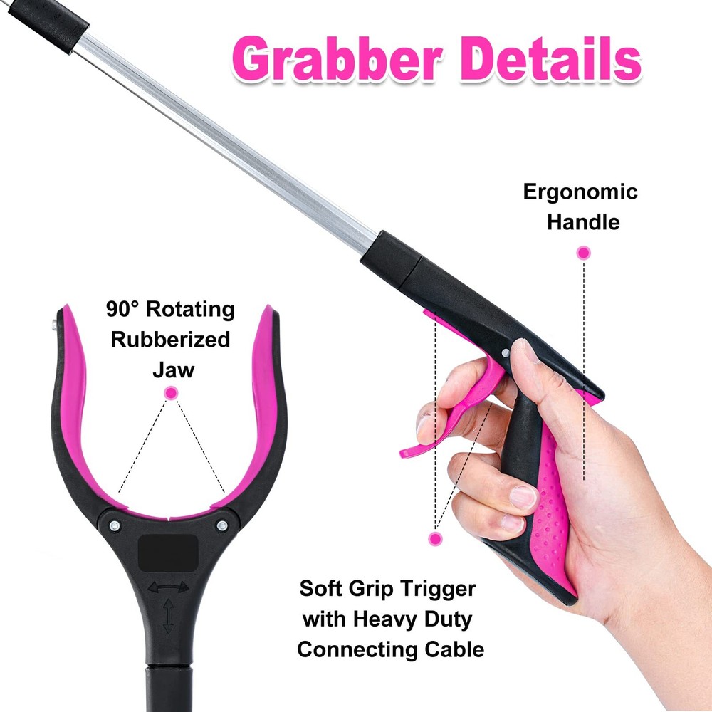 32 Inch Foldable Grabber Tool Handheld Trash Picker Claw Grabber Tool