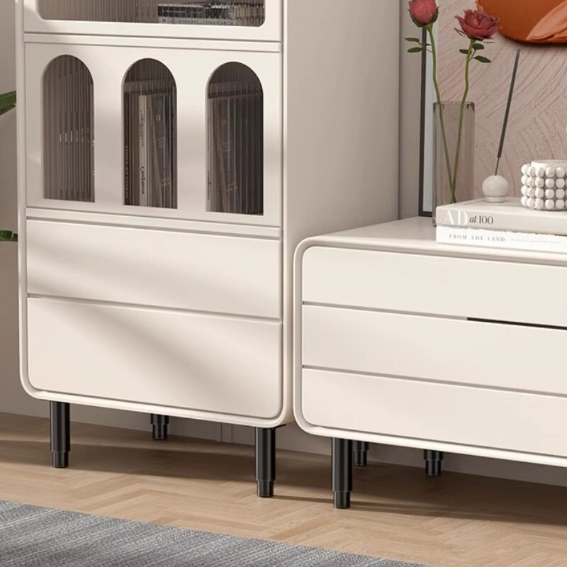 Adjustable Height Bed Frame Support Legs 80mm-120mm, White 1Pcs