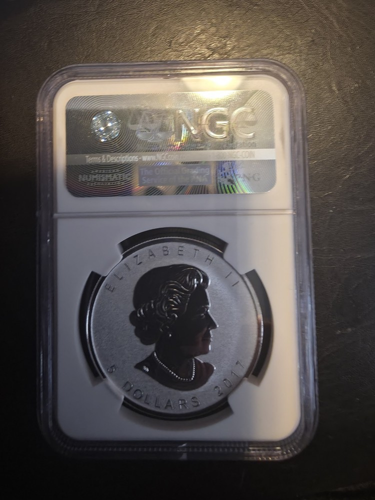 2016 $5 CANADA 1 OZ SILVER MAPLE LEAF NGC PF70 PANDA PRIVY REVERSE PROOF - RARE!