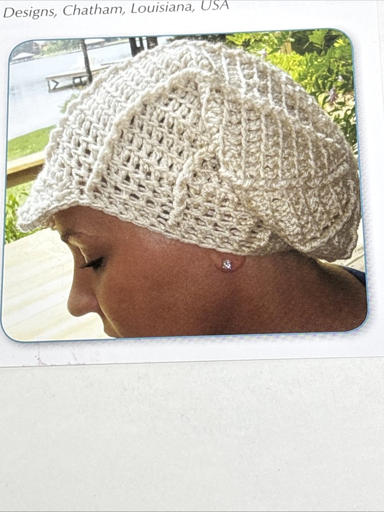 Deb Deluxe Cap Crochet Pattern Card Page