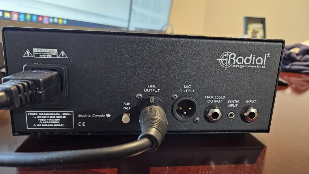 Radial Engineering HDI Direct Box Preamp 1-Channel Opto Compressor Filter