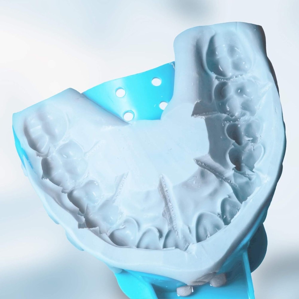 Dental Impression Trays Upper and Lower Autoclavable Perforated Impression Tray
