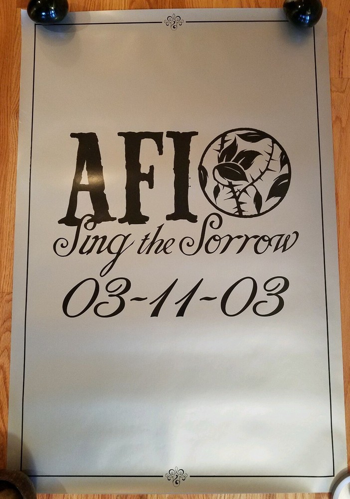 AFI - Sing the Sorrow 2003 Record Release Announcement PROMO ONLY RARE!!