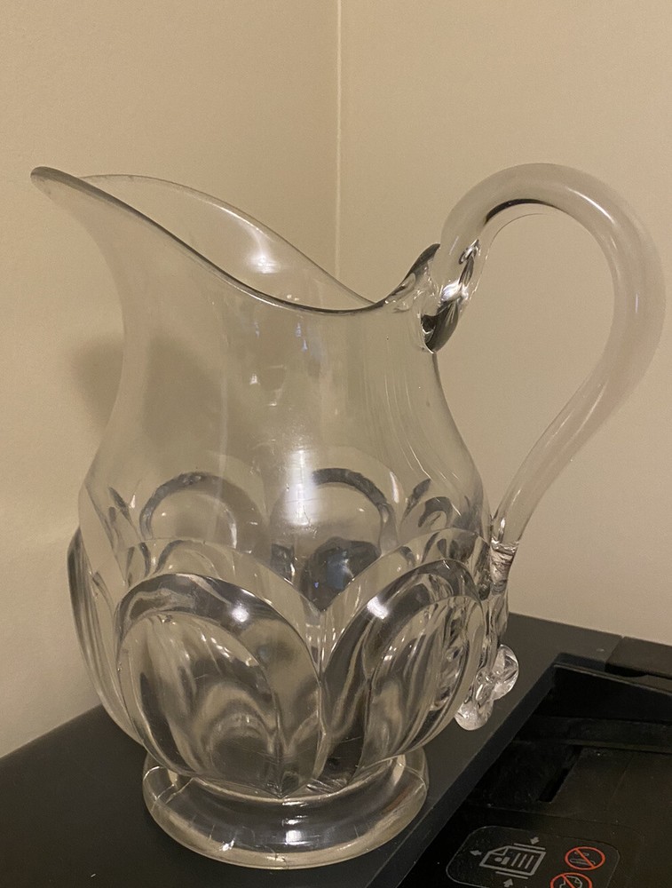 8” clear glass pitcher