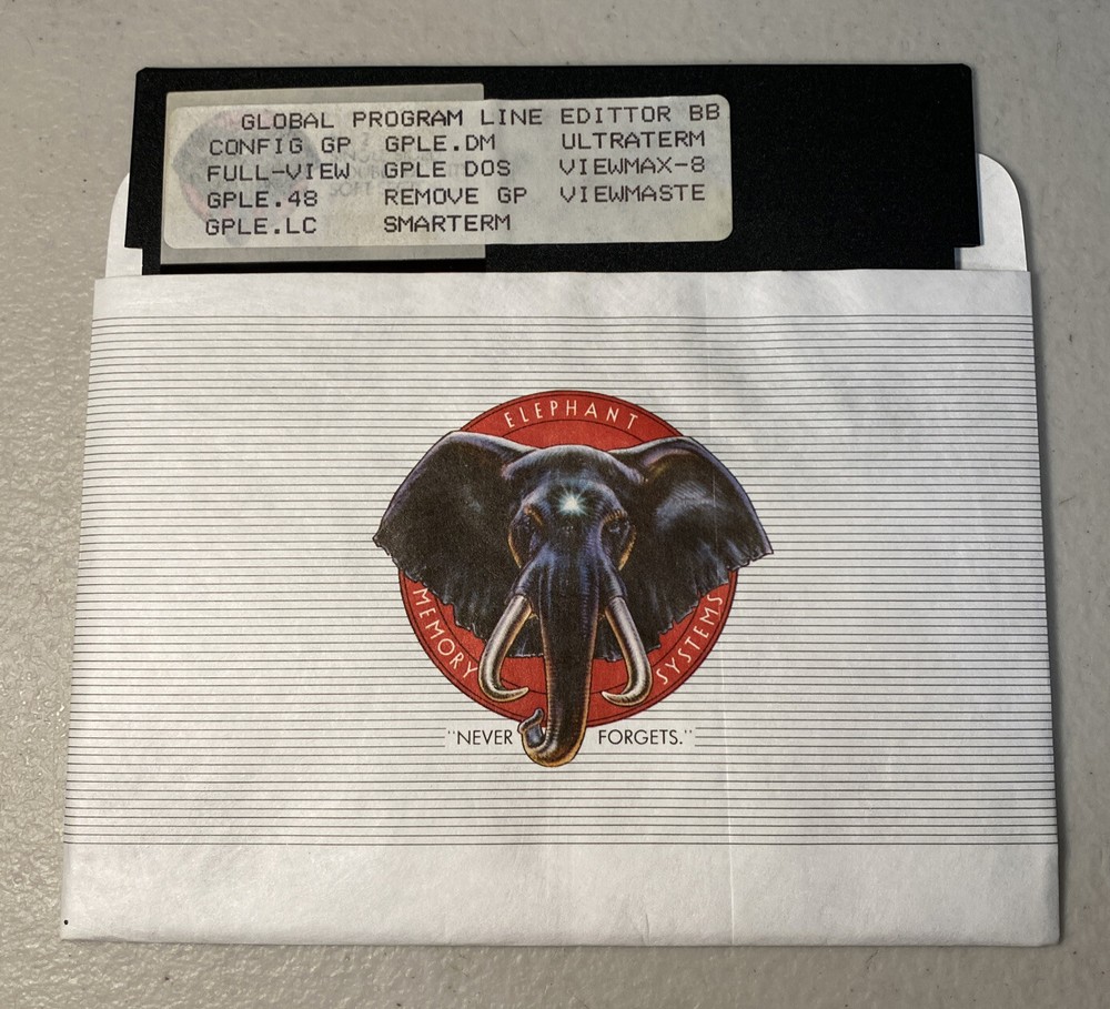 Global Program Line Editor For Apple IIe/IIc DOS 5.25” Floppy Disk