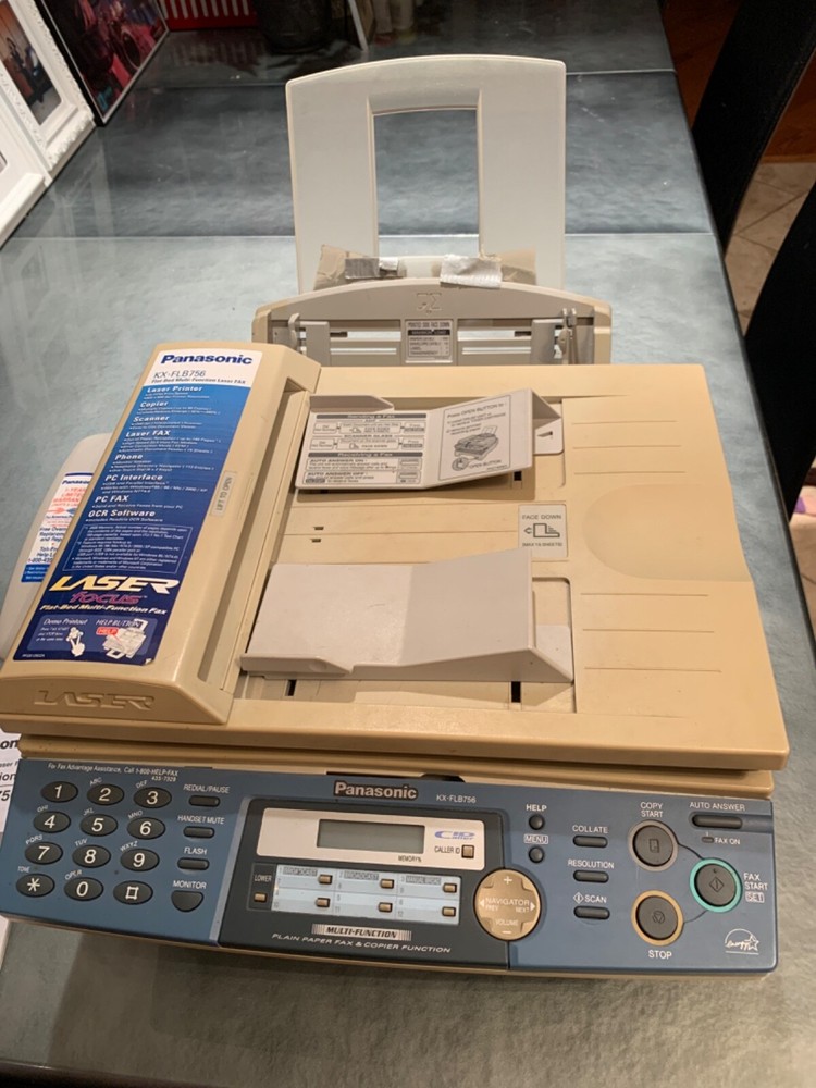PANASONIC PRINTER COPIER FAX SCANNER PHONE KX FLB 756