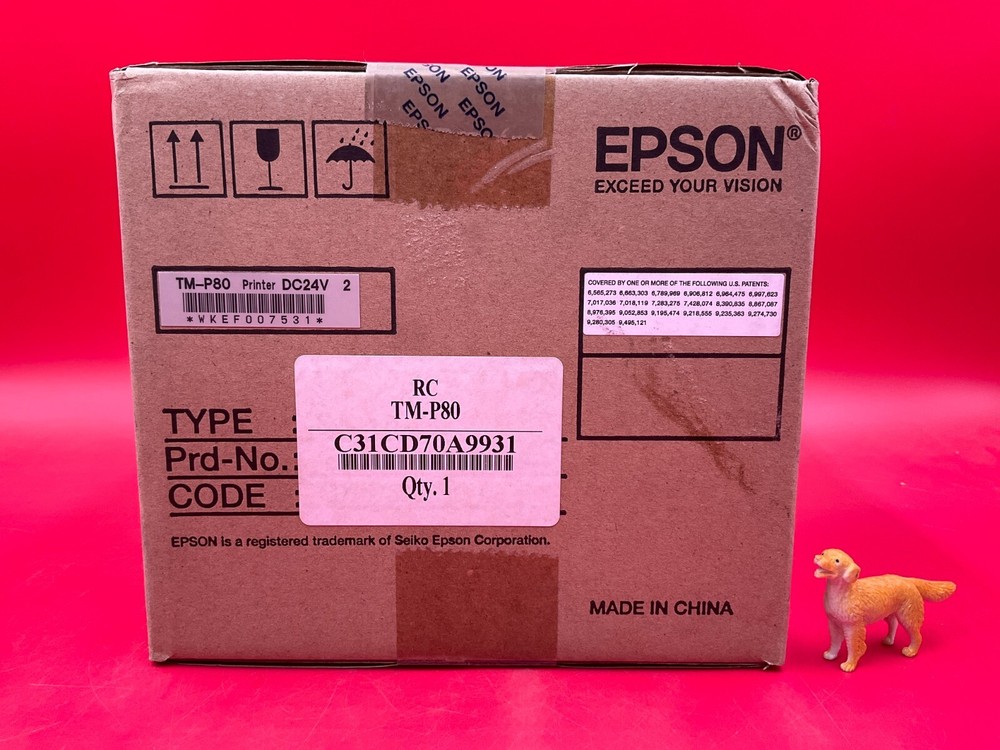 Epson TM-P80-Plus Mobile Link Wireless Receipt Printer C31CD70A9931 ✅❤️️✅