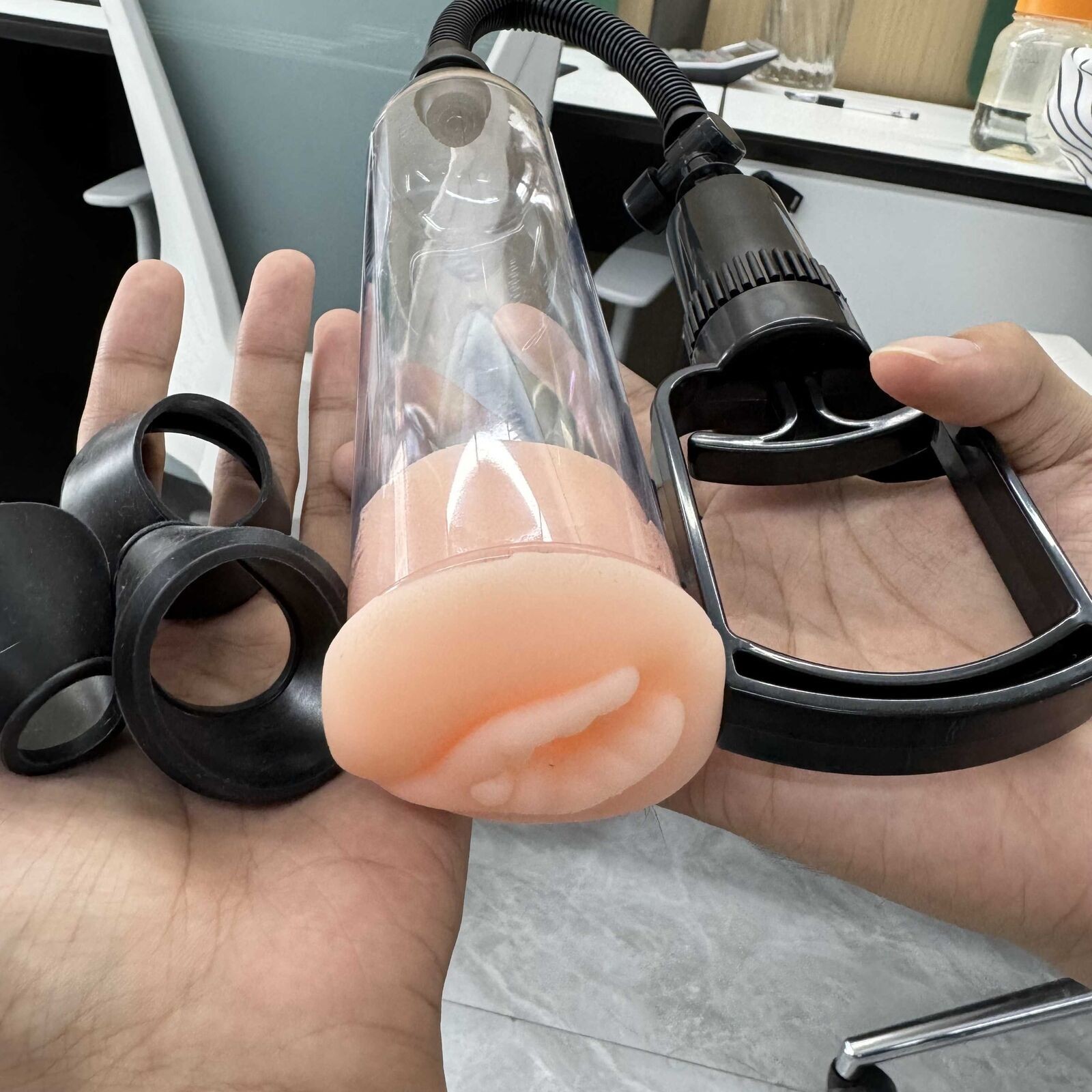 Vacuum Penis Pump for Male ED Enhancement Erectile Enlargement Penis Enlarger BG