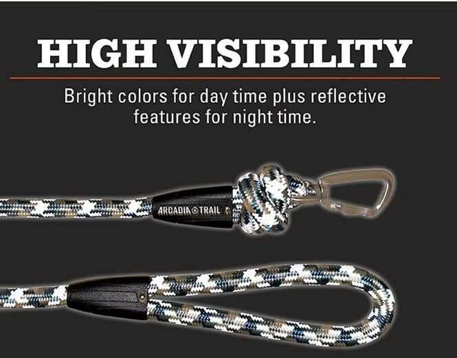 Arcadia Trail High Visibility Paracord Leash 4ft