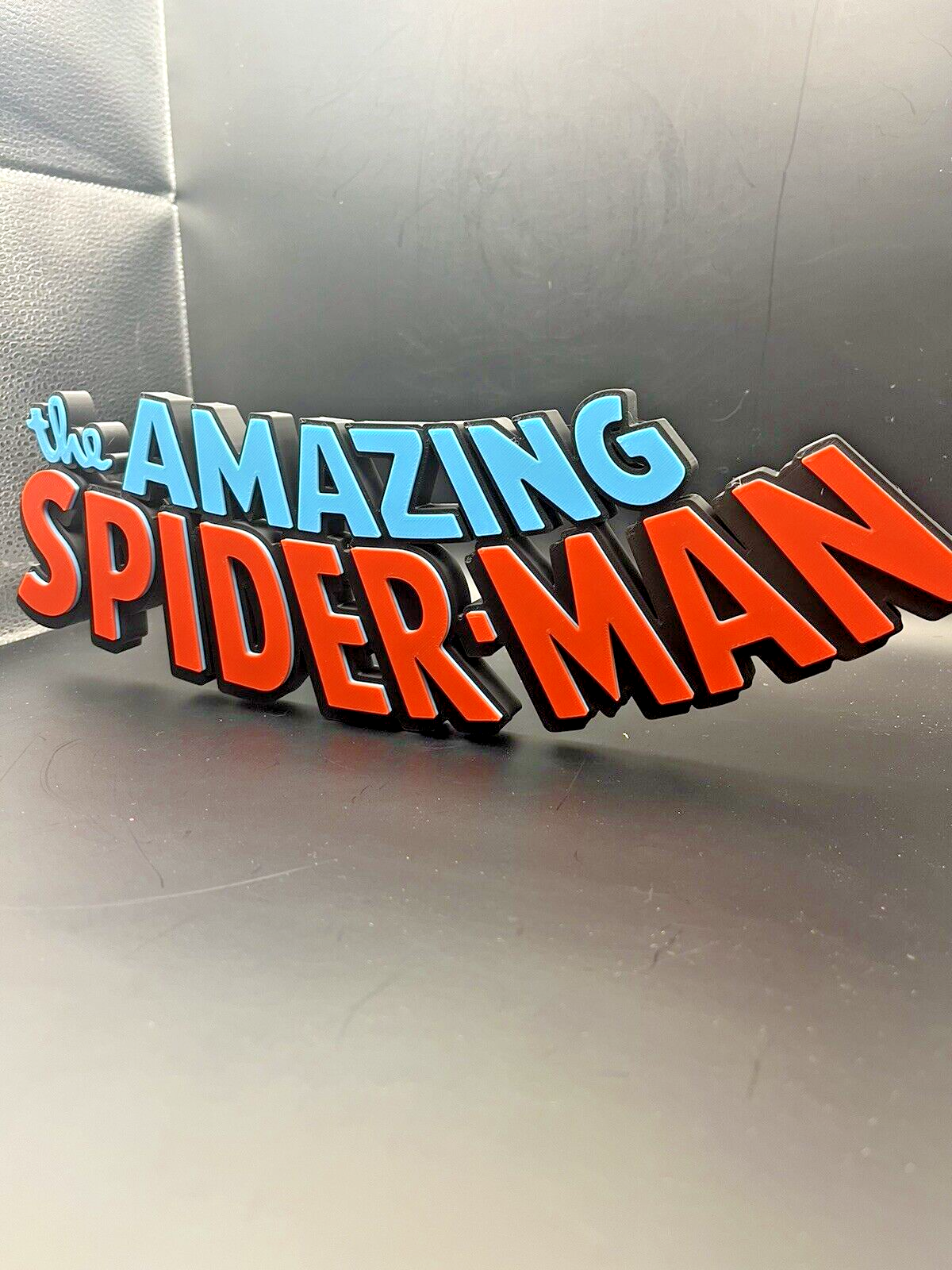 The Amazing Spider-Man Logo Sign Display | 3D Wall Desk Shelf Art