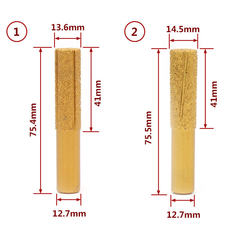 Brazed Diamond Stone Marble Grinding Edge Router Bit 23 Models - Choose Type