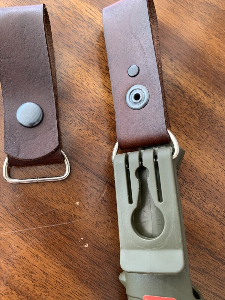 2 Handmade Leather Danglers For Mora Plastic Sheath (Dangler Only)