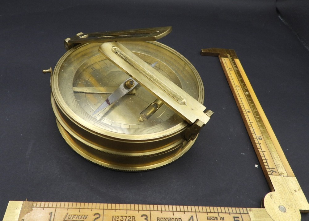 Antique Smith & Son London Surveyor's Sighting Compass