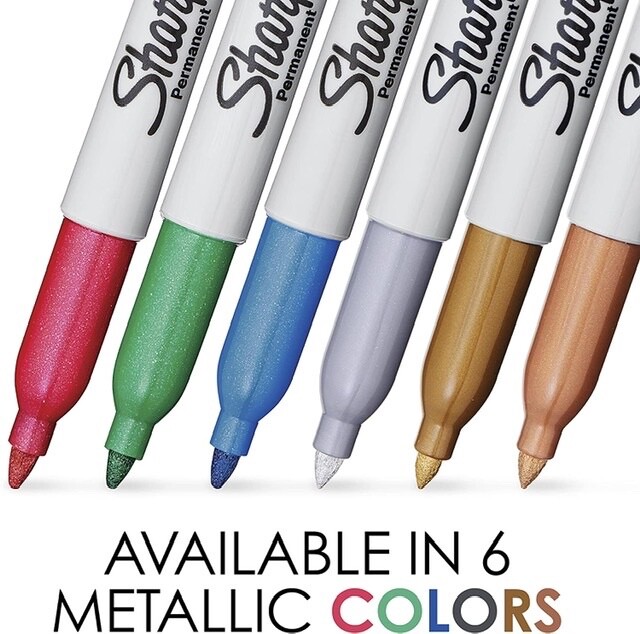 2 PACK Sharpie Fine Point Metallic Silver Permanent Markers 2Ct (4 Total)!!!