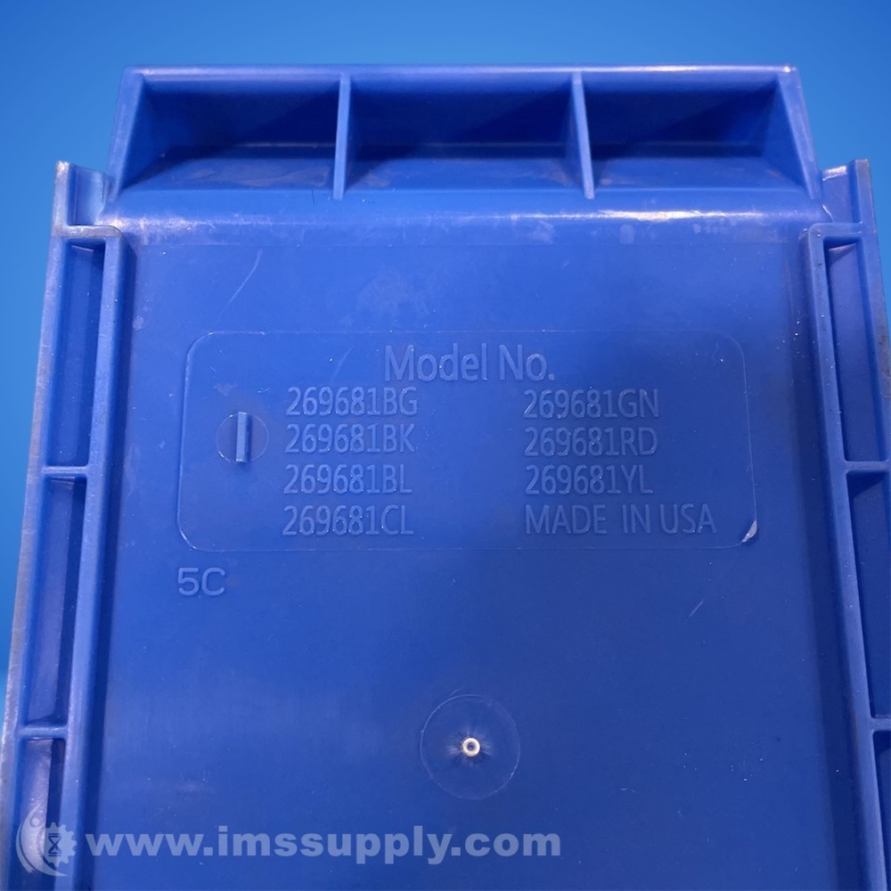 GLOBAL 269681BL Plastic Hang & Stack Bin USIP