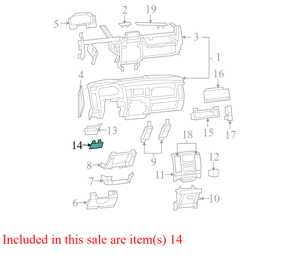2012 Dodge Ram 1500 Parking Brake Release Handle 1NL97XDVAB