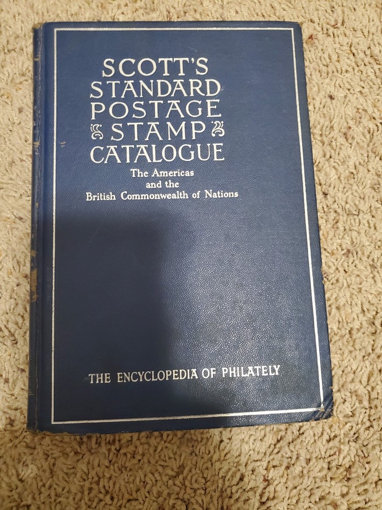 1954 Scott's Standard Postage Stamp Catalogue Vol 1 Hardcover Book