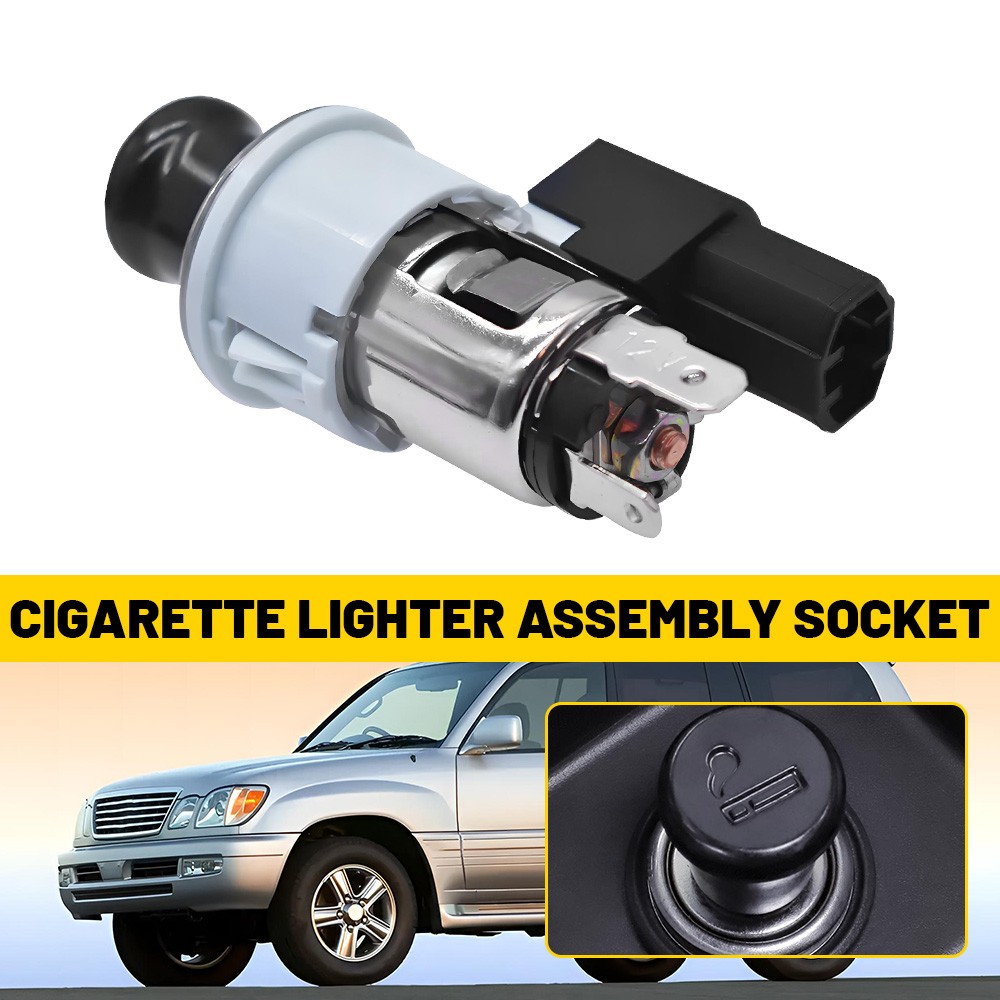 Cigarette Lighter Assembly Socket Element+Bezel For Toyota Corolla 85500-12240