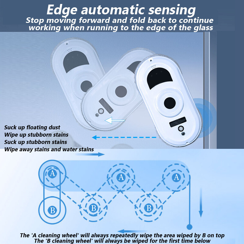 220V/110V Window Cleaning Machine Automatic Remote Control Smart Robot Cleaner