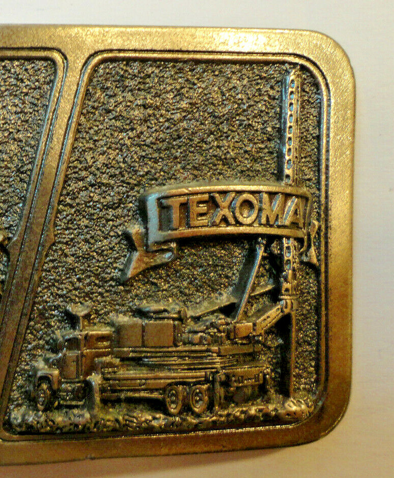 Reedrill-Texoma Belt Buckle Solid Brass Mining Exclusive Construction Equipment