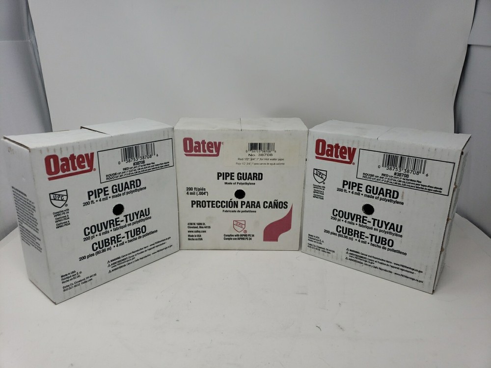 Oatey No. 38708 200ft Pipe Guard 3 Boxes