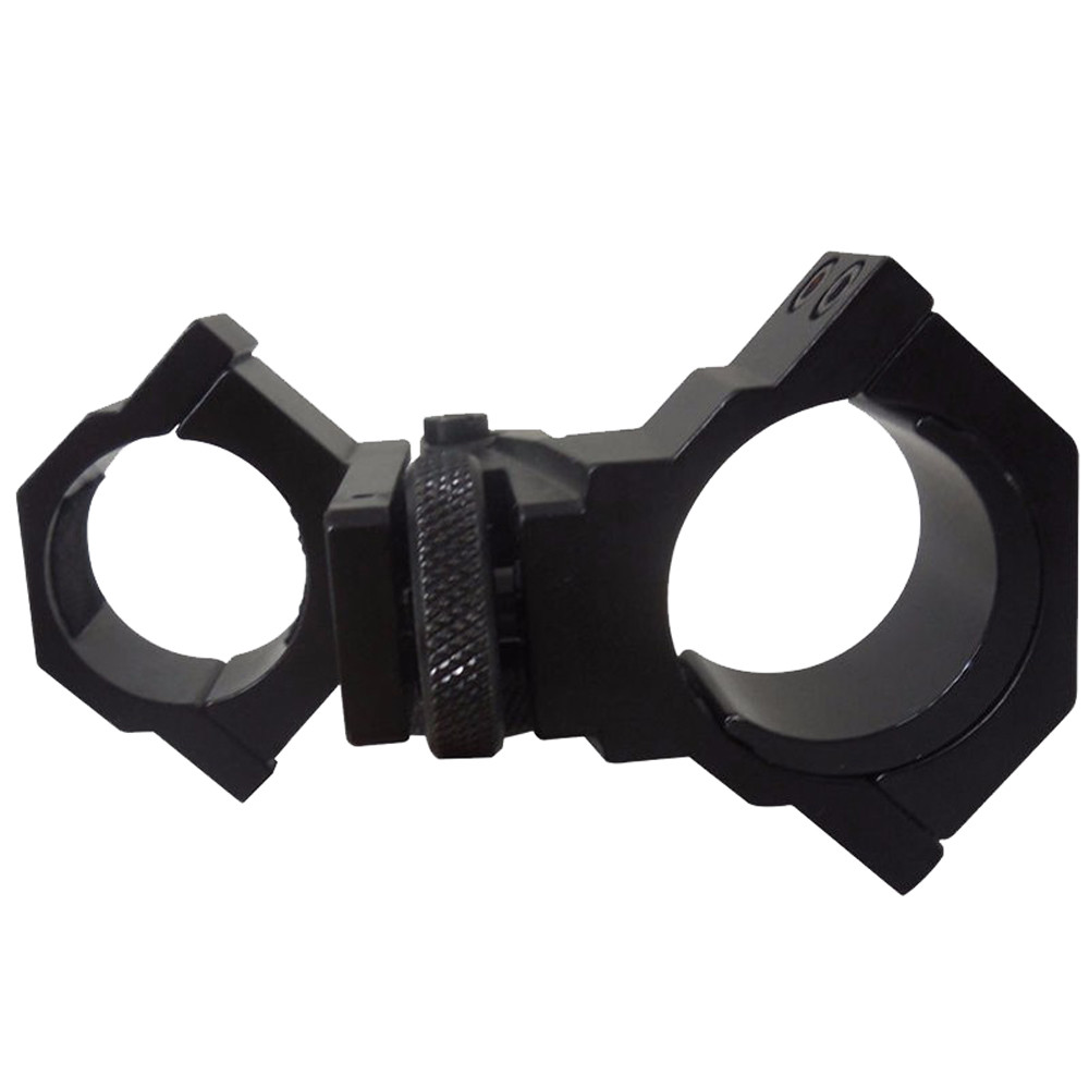 Double Rings Mount Adjustable Elevation Windage 25.4/30mm for Flashlights Scope