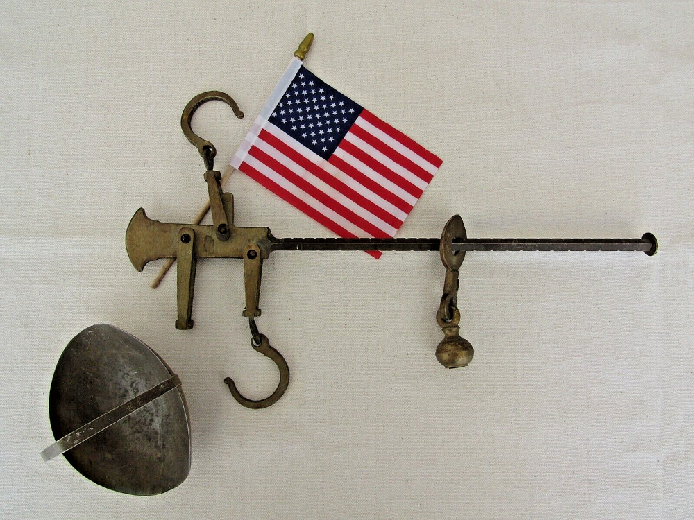 Antique Brass Hanging Balance Scale