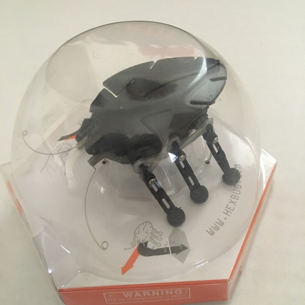 Hex Bug Original Black Robotic Bug Battery Powered Crawling 6 Leg Micro Robot