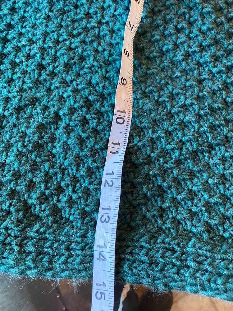 Green Infinity Knit Scarf