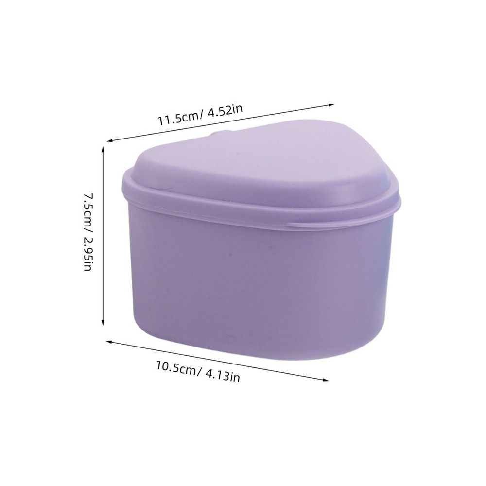 4 Pcs Portable Denture Carrying Case Retainers Lightweight