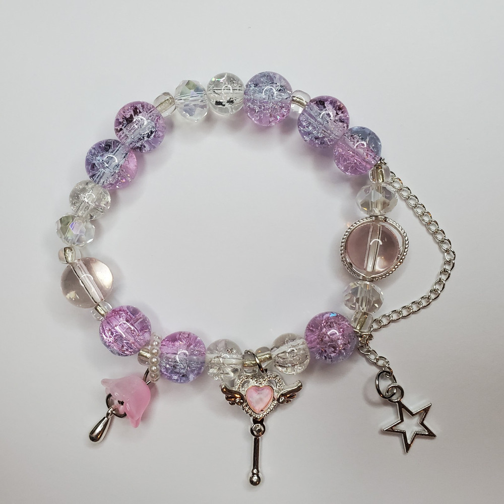 Hand crafted artisan unique gemstone bracelet
