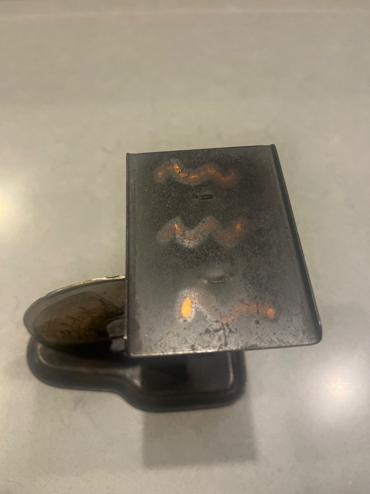 The GEM Postal Scale Gold Stenciling Adjustable Antique