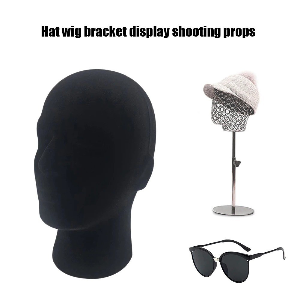 1PC Male Foam Mannequin Head Model Hat CAP Wig Glasses Display Stand Rack Stable