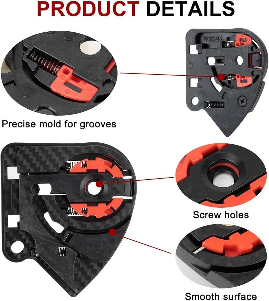Strada 2 Strada 3 Visor Mechanism, Visor Base Plate Replace for LS2 FF801 FF397