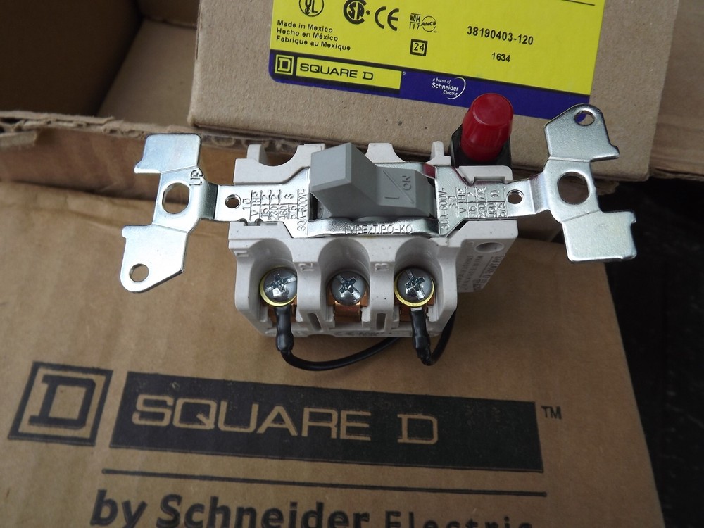 2510KG2B 3 pole Square D Manual Motor Starter toggle switch W/PILOT LIGHT