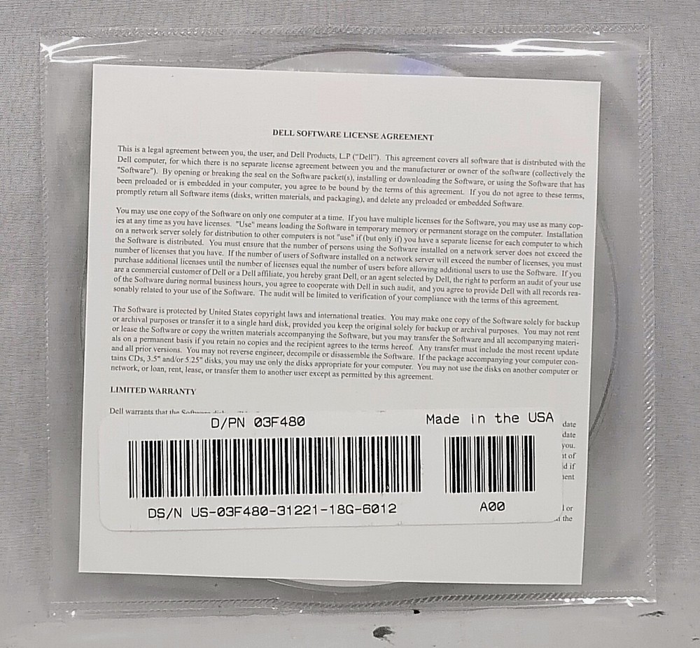 NEW Dell Intel Pro Family Server Adapters v4.2 CD