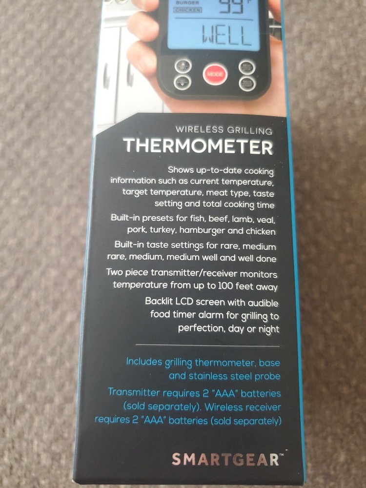 Smart Gear Wireless Grill Thermometer
