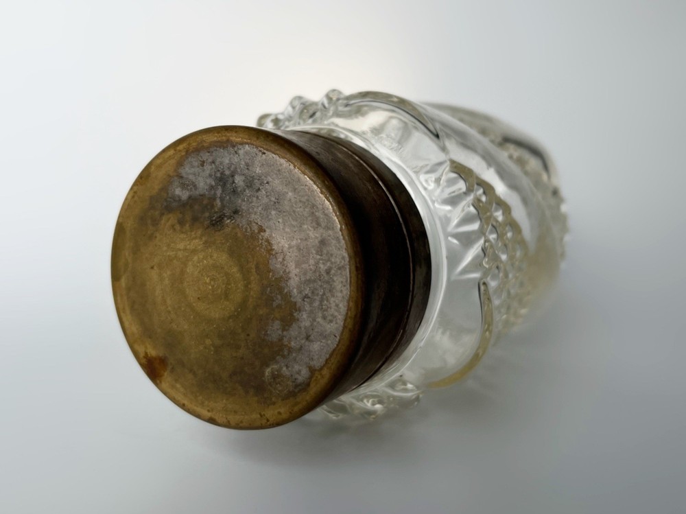 Imperial RUSSIAN SOLID SILVER and glass tea jar 84 mark