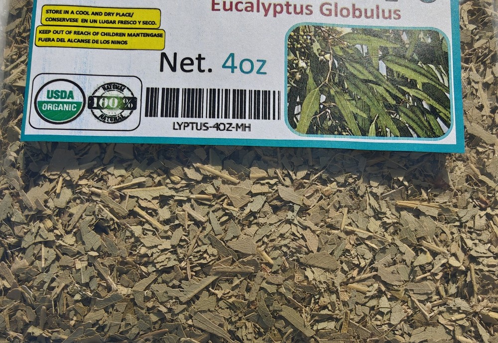 Hojas de eucalipto - Eucalyptus leaf (organic Eucalyptus Globulus) 4oz