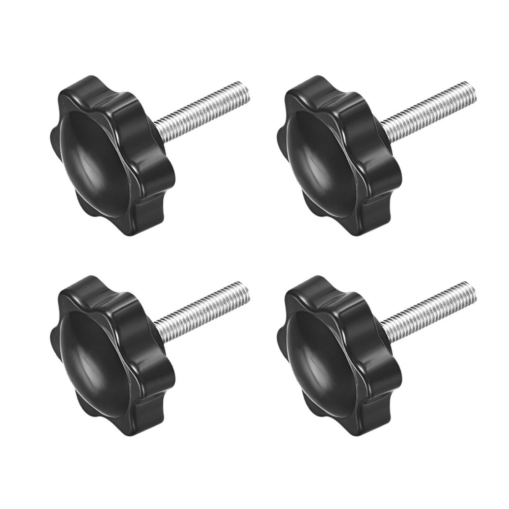 M5 ×25mm Male Threaded Star Screw Knobs Lock Handle 4pcs