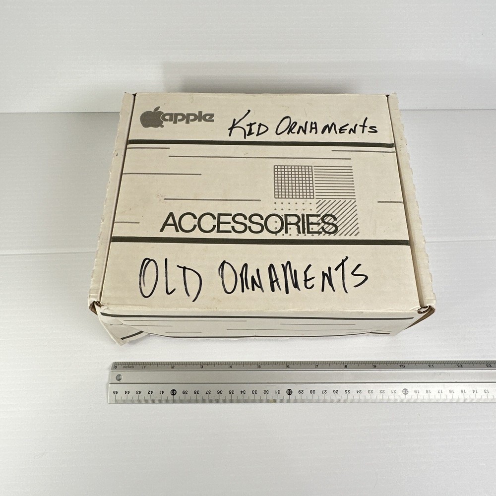 Vintage 1980s Apple Computer Accessories DuoDisk - BOX ONLY - Flaws
