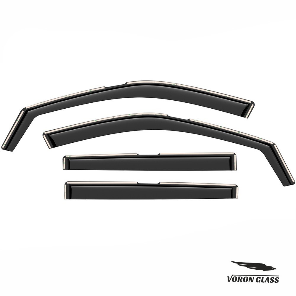Sun Rain Visors Wind Rain Guards for 2017-2025 Jeep Compass