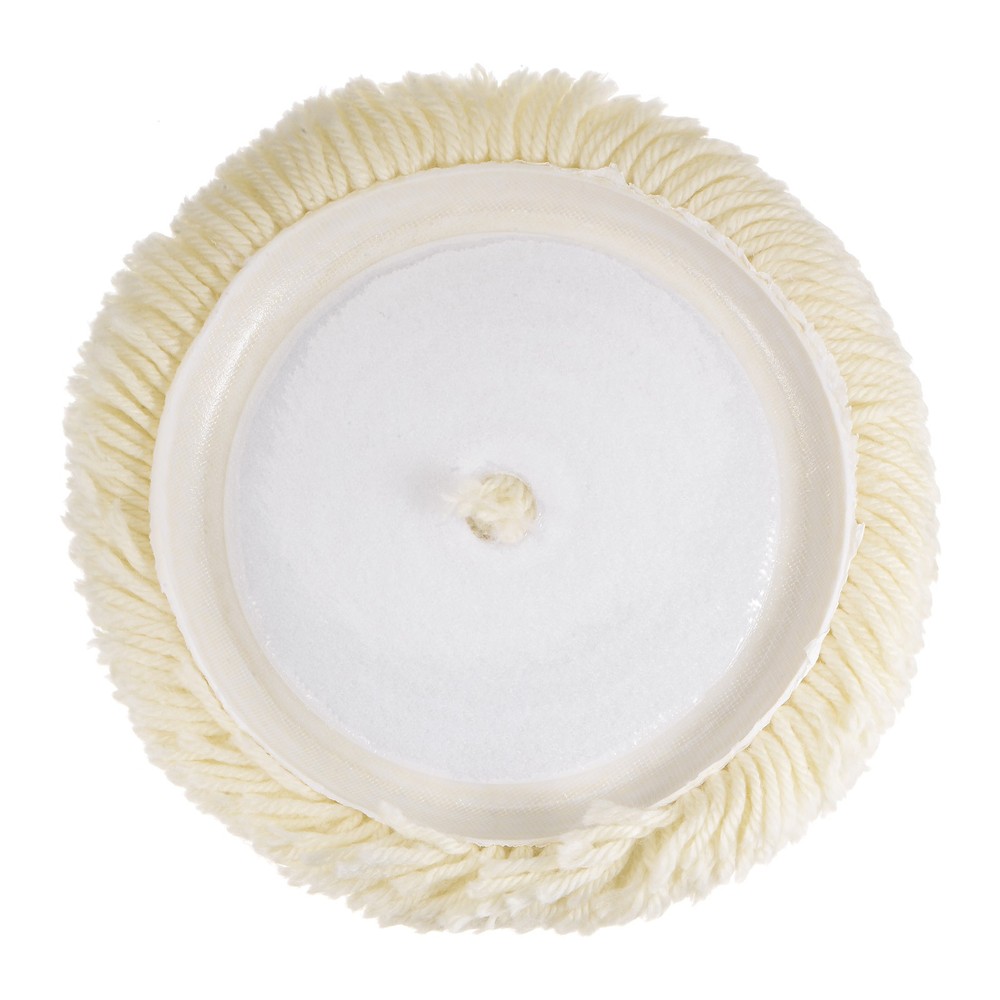 Wool Polishing Pads 7 inch Wool Buffing Pad with Hook and Loop Back
