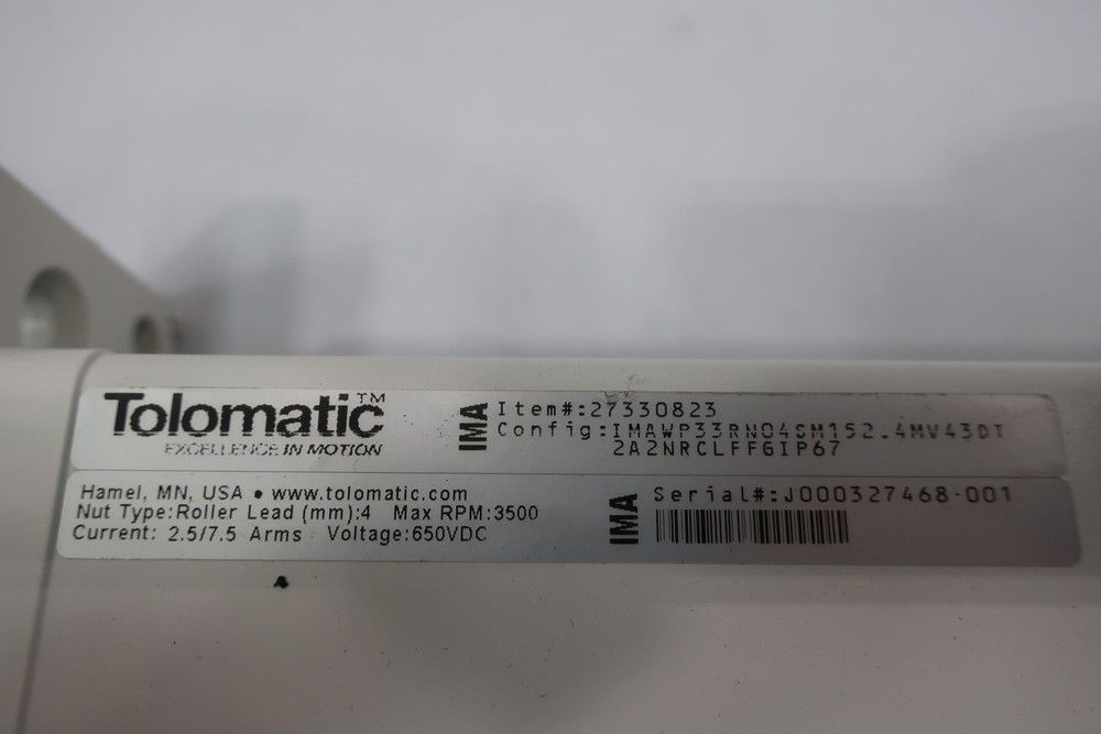 Tolomatic 27330823 Linear Actuator 650v-dc