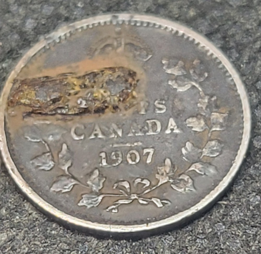 1907 ERROR CANADA 5¢ SILVER COIN L315