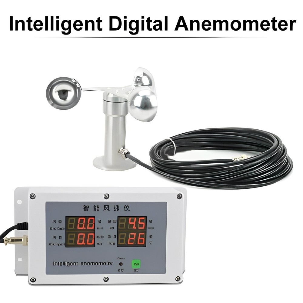 Wind Speed Meter Wind Sensor Intelligent Anemometer Weather Body Cup Anemometer