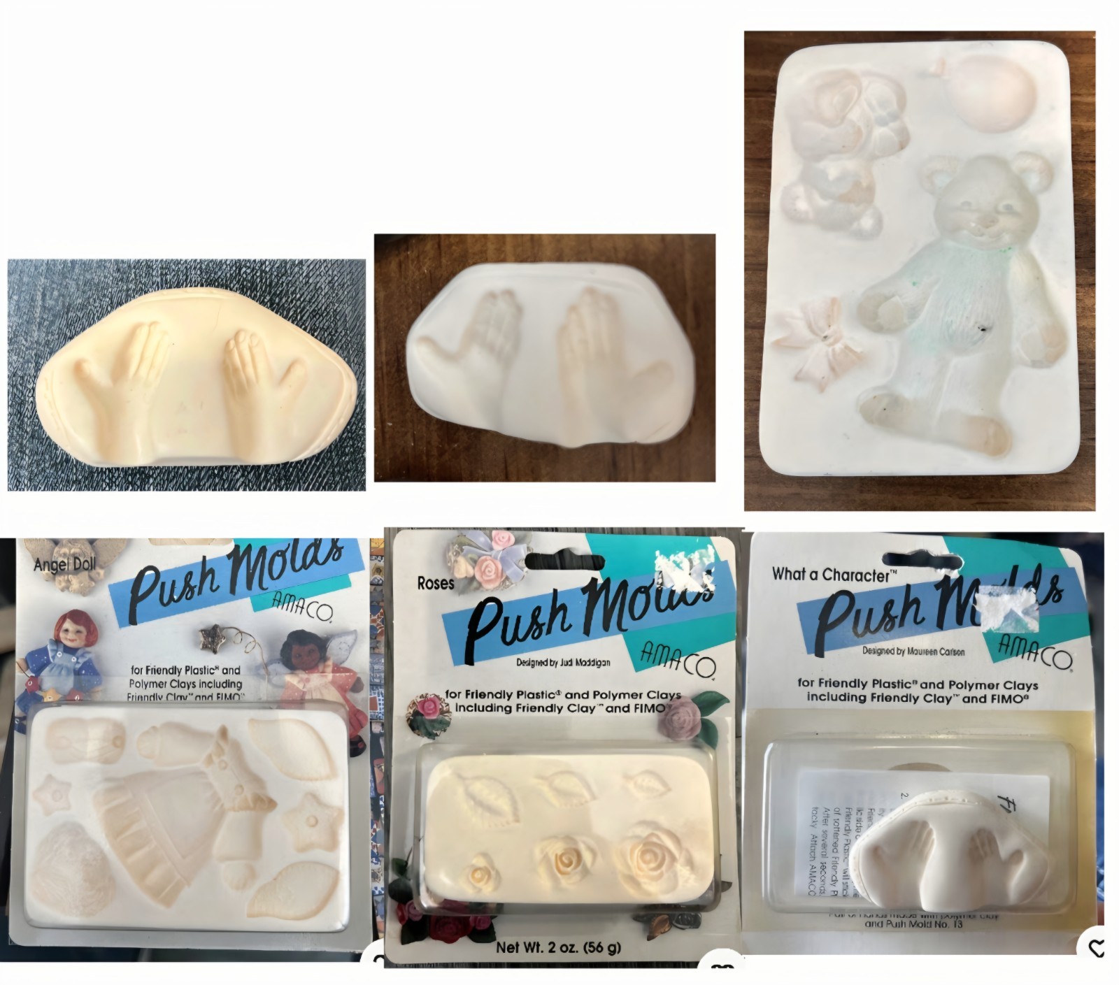 AMACO Polymer Clay Push Mold U Choose