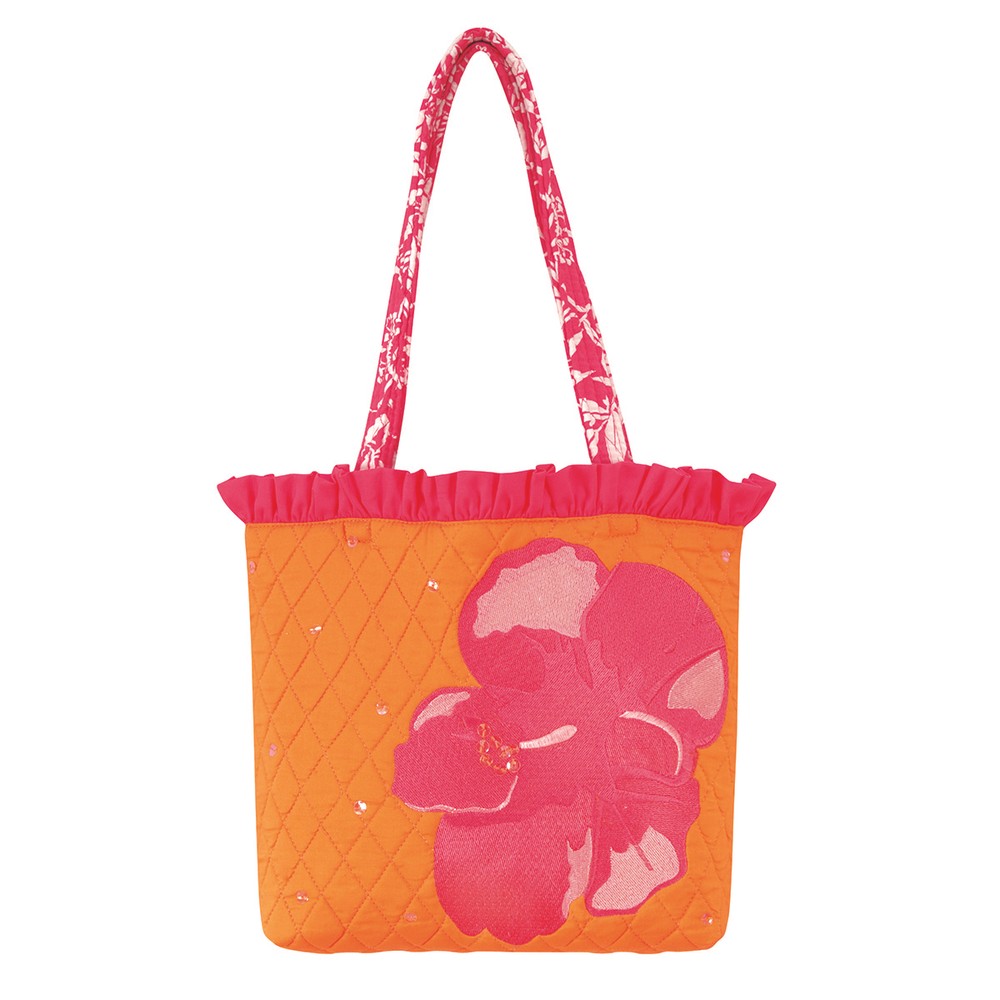 Hibiscus Ruffle Tote