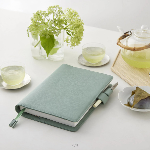 Hobonichi Leather: Water Green A5 Size Cover ONLY
