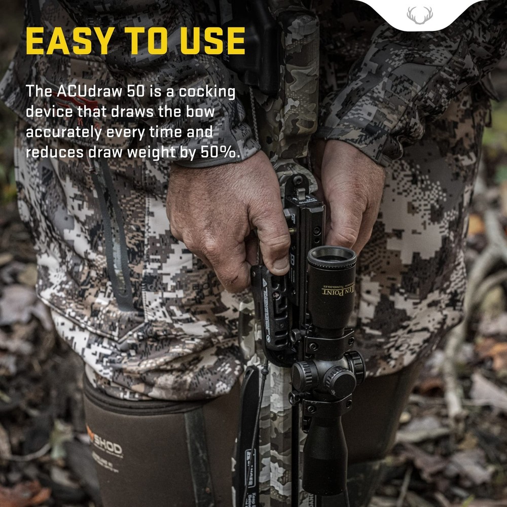 ACUdraw 50 Cocking Device - Reduces Draw Weight by 50% - Built-in Cocking Device